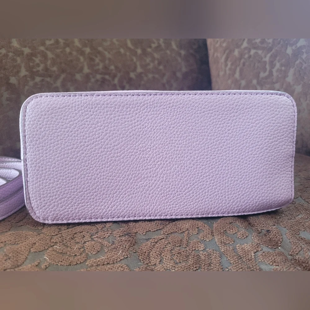 Nanette Lepore Lavender Dome Satchel Shoulder Bag Spring Girlie Pastel Lilac